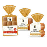 Hero Bread Party Sidekick Bundle - 0g Net Carb Hawaiian Rolls and 1g Net Carb Hamburger Buns & Hot Dog Buns | 0g Sugar, High Fiber, under 100 Calories