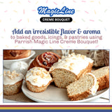 Parrish Magic Line Creme Bouquet Flavoring Oil for Baking - Premium Baking Extract Replaces Vanilla Flavor Extracts (32 oz)