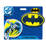 Spoontiques Batman Premium Sponge Set - 2-Pack Multi-Purpose Cleaning Sponges - Dual-Sided Non-Scratch Scrub & Absorbent Wipe - Durable, Reusable