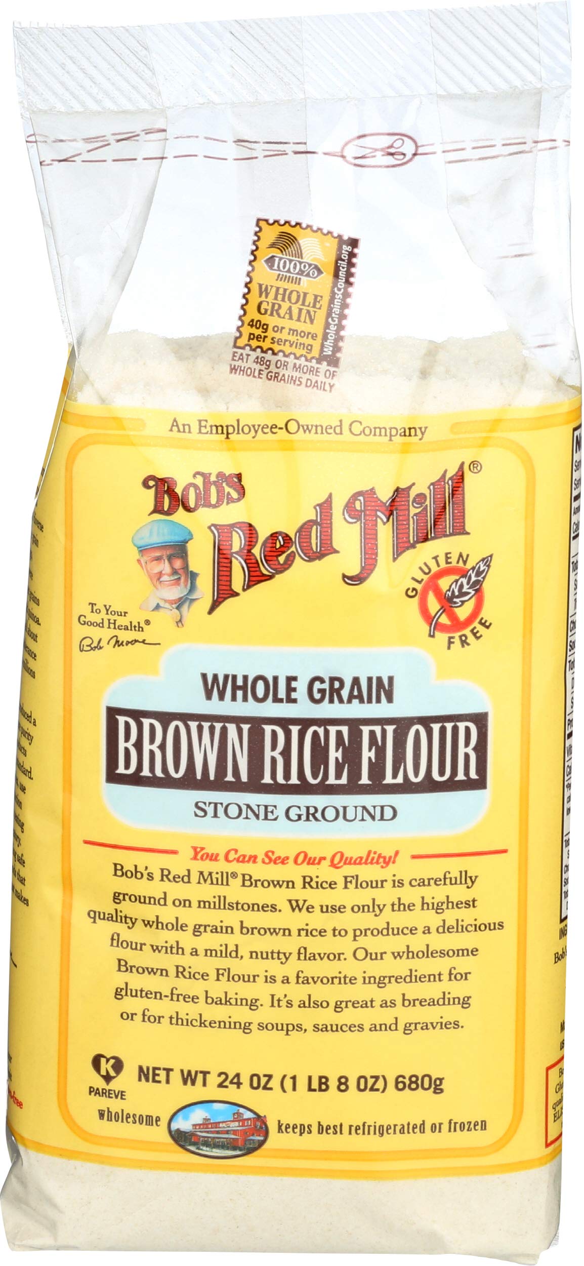Bob's Red Mill, Whole Grain Brown Rice Flour, 1. lb