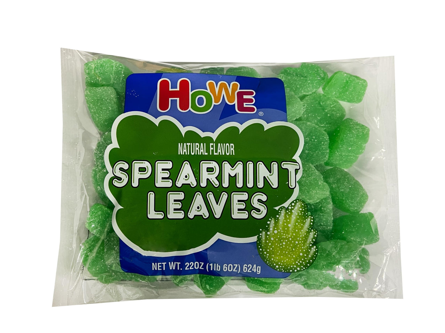 Howe Spearmint Leaves, Mint Candy, 22 oz Bag