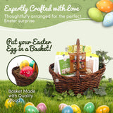 Gift Basket Village Easter Blessings Basket, Easter Basket Ideas for Kids & Adults, Thoughtful Easter Gift & Care Package with Easter Snacks, Easter