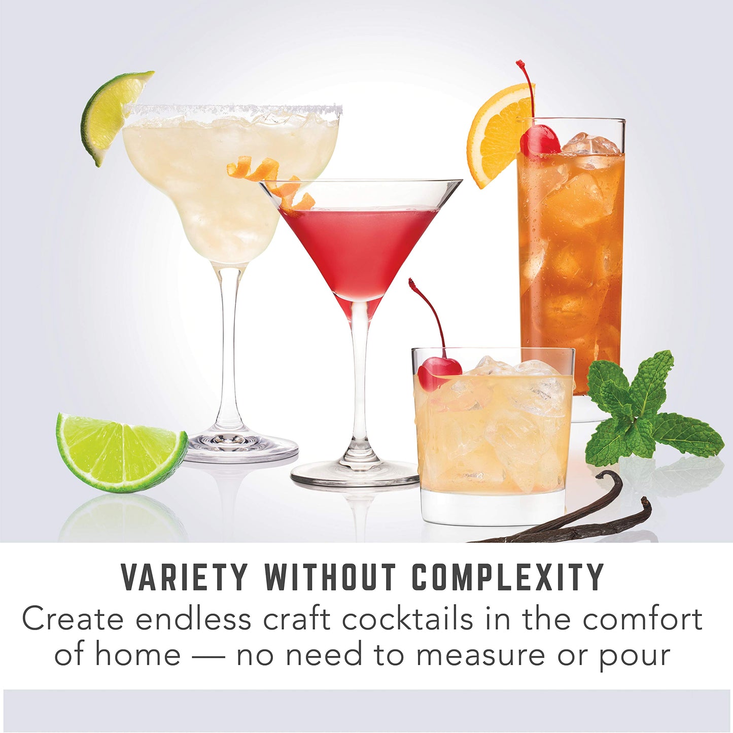 bartesian The Classic Collection cocktail Mixer capsules, Variety Pack of 6 , for bartesian Premium cocktail Maker (55350)
