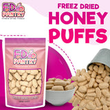 Freeze Dried Candy - Crispy Twist on Classic Chews in Resealable Bag Perfect for Gifting, Outdoor Adventures & Emergency Food Storage (Honey Puffs
