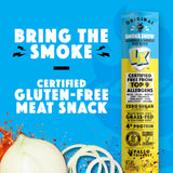 Lorissa's Kitchen Smoke Show Seasoned & Smoked Mini Beef Sticks - (Pack of 24) 0.5 oz Meat Sticks - Ready to Eat Protein Snacks - Free from Top 9