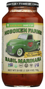 HOBOKEN FARMS Basil Marinara, 25 OZ