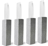 Comfun Pumice Stone Toilet Brush for Cleaning Toilet Bowl with Handle, Pumice Stick Pumice Scouring Pad for Cleaning, 4 Pack