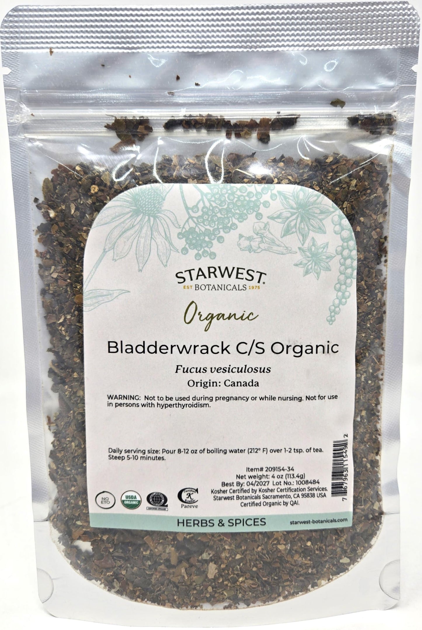 Bladderwrack Granules by Starwest Botanicals