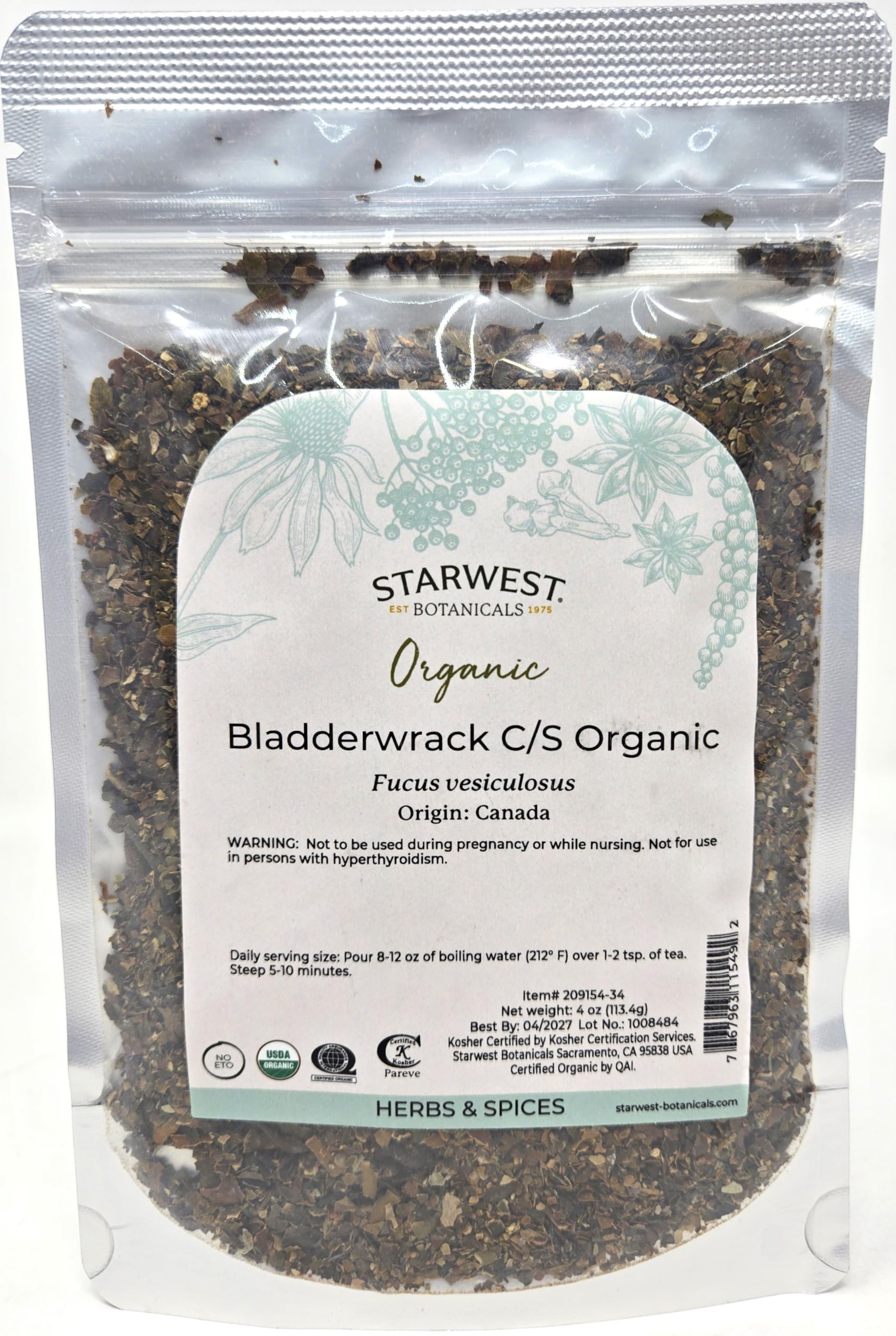 Bladderwrack Granules by Starwest Botanicals