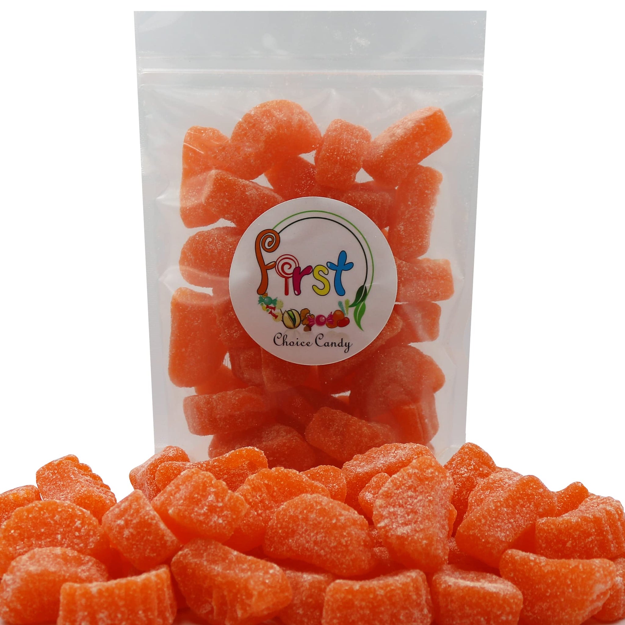 FirstChoiceCandy Fruit Slices Jelly Wedges Candy (Orange, 2 Pound)