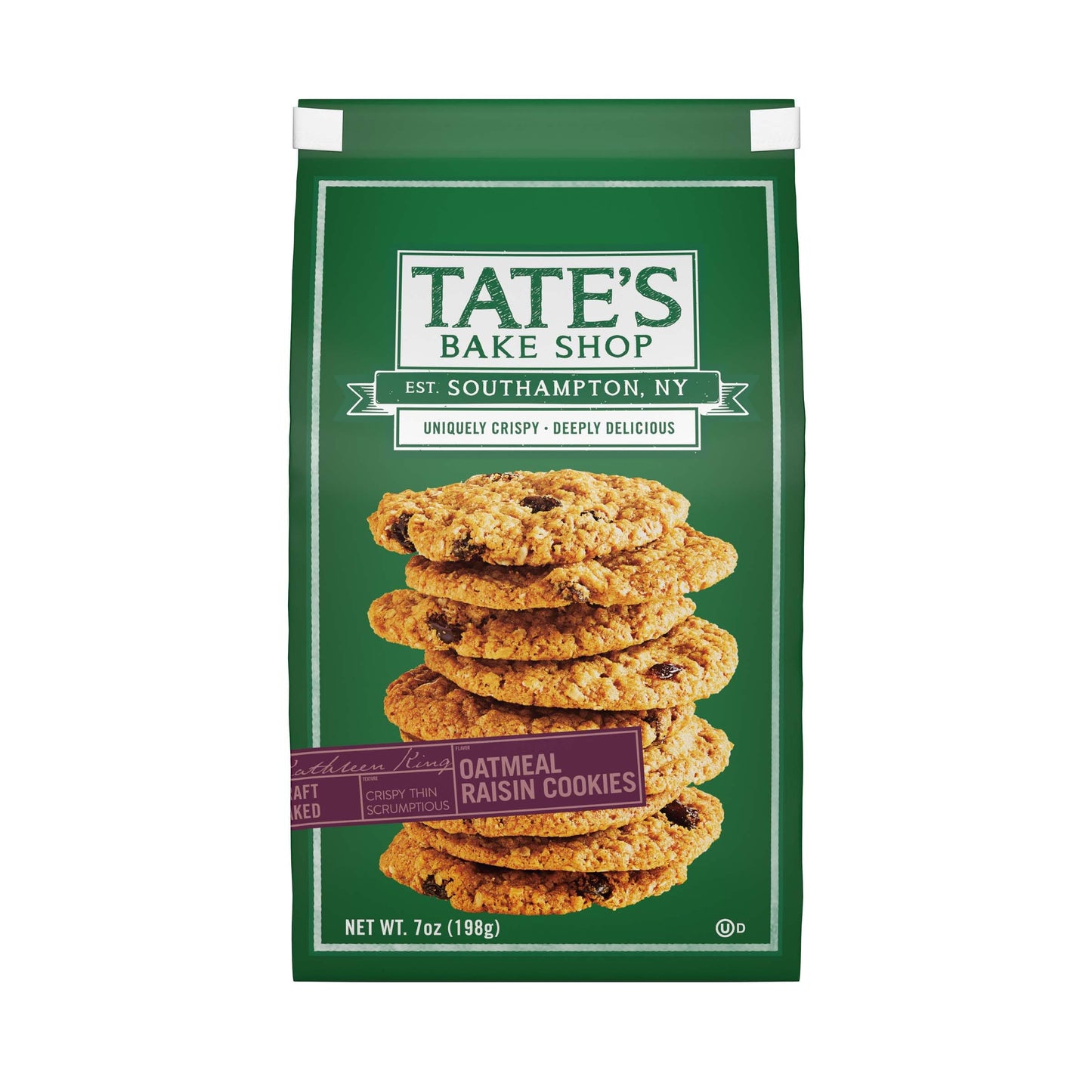 TATES BAKE SHOP Oatmeal Raisin Cookies, 7 OZ