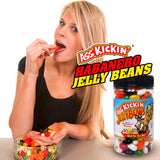 ASS KICKIN’ Hot and Spicy Jellybeans with Habanero Pepper - 9 Oz Resealable Jar - Great for Easter Candy or Food Challenge - Try the Gourmet Spicy