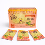 Premium Honey Ginger Instant Tea Crystals Guava Flavor 20 Sachets Real Ginger Real Honey Pure Cane Sugar Caffeine Free Hot Or Cold Single Serve Drink