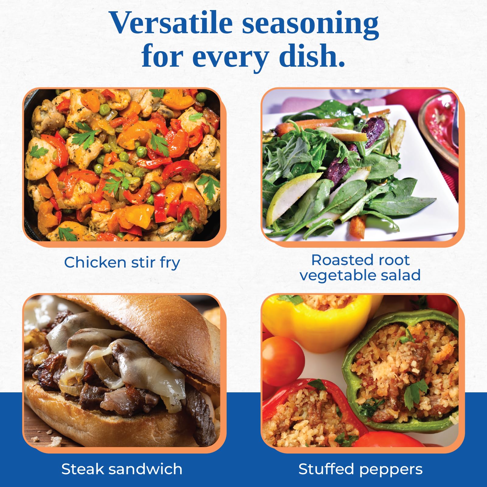 Chef Paul Toasted Onion & Garlic Magic Seasoning Blends | Sugar-Free, MSG-Free, No Salt Seasoning | Kosher, Halal Certified | Perfect for Vegetables