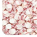 Salt Water Taffy Candy - 1 Pound Bag - Soft Peppermint Candy - Old Fashioned Peppermint Taffy Individually Wrapped - White Creamy Treat for Buffets
