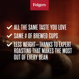 Folgers Black Silk Dark Roast Ground Coffee, 22.6 Ounce Canister