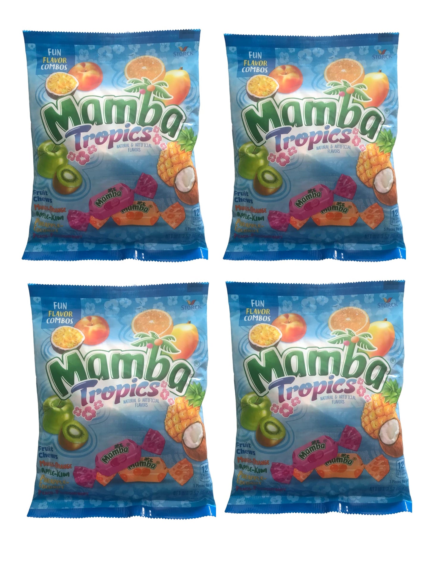Mamba Tropic Fruit Chews (4-Packs) 3.52 Oz. Each