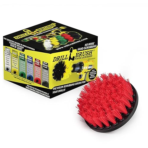 Outdoor Cleaning Tools - Patio Scrub Brush - Outdoor Deck Scrubber Brush - Bird Bath Cleaning Tool - Fountain Cleaning Brush - Garden Statues Cleaning