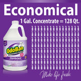 OdoBan Disinfectant Concentrate and Odor Eliminator, Made in the USA, Lavender Scent, 1 Gallon