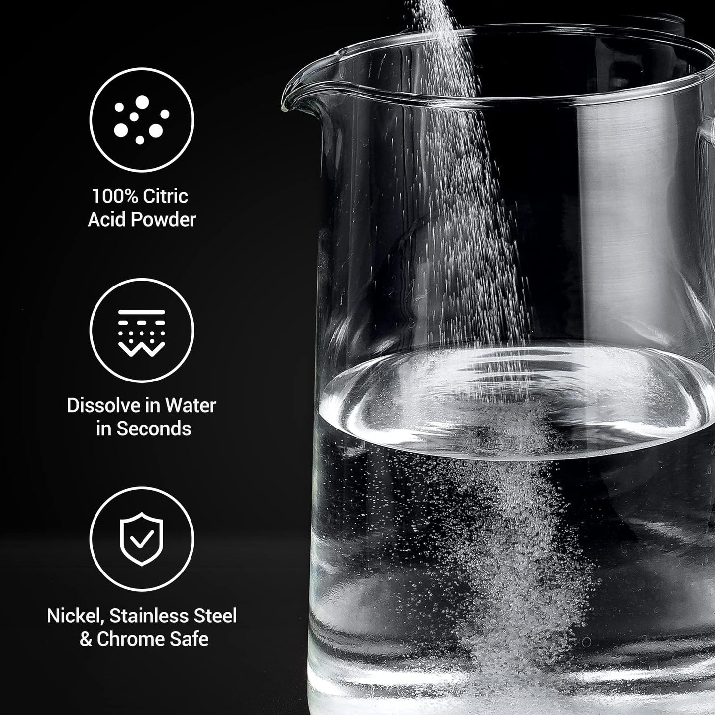 Gevi Household Ice Maker Descaling Powder | 12 Use & Individually Packed for Each Use | Organic ice maker clean Descaler Compatible with All Major