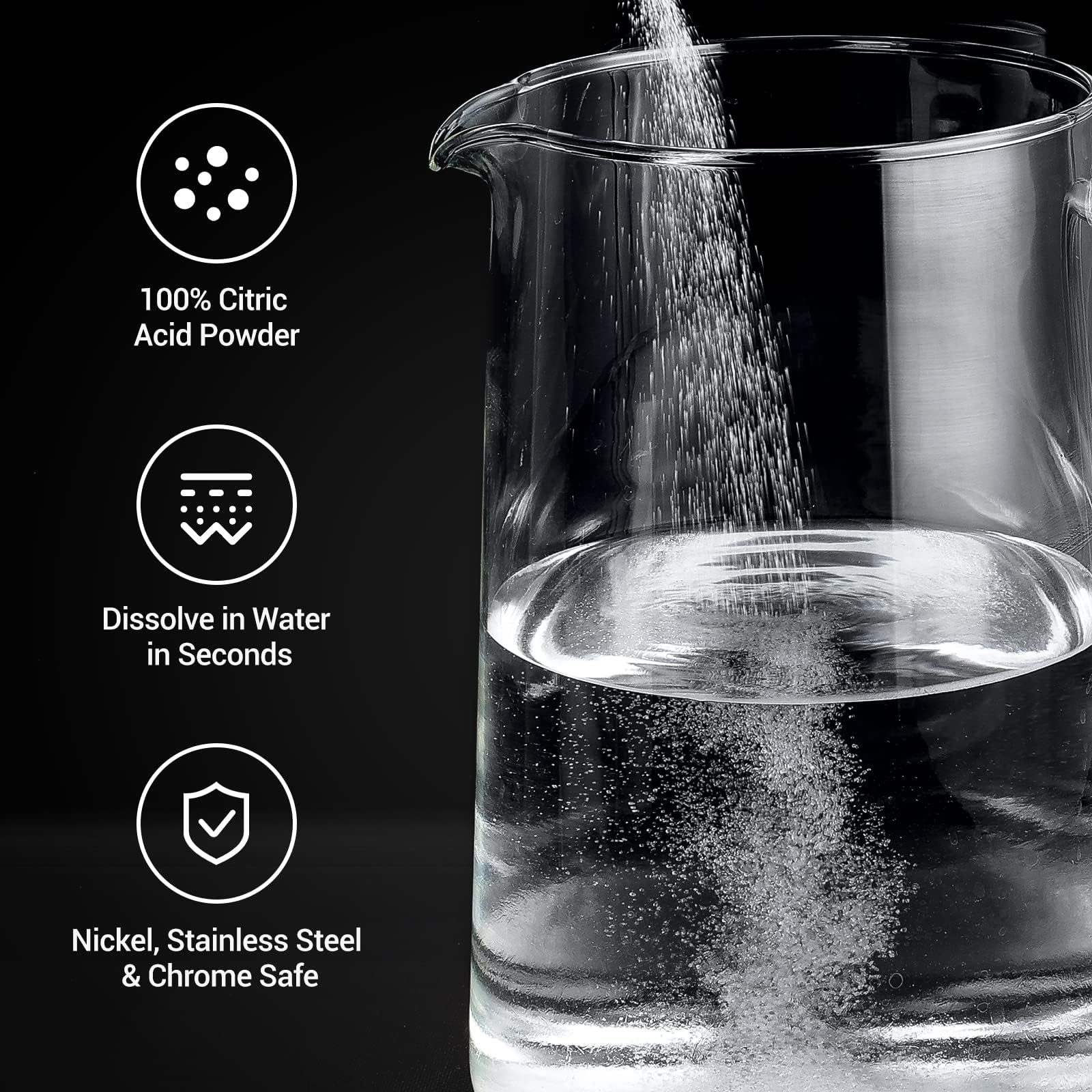 Gevi Household Ice Maker Descaling Powder | 12 Use & Individually Packed for Each Use | Organic ice maker clean Descaler Compatible with All Major