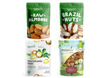 Food to Live Raw Nuts in a Gift Box - Walnuts, Almonds, Brazil Nuts, and Macadamia Nuts