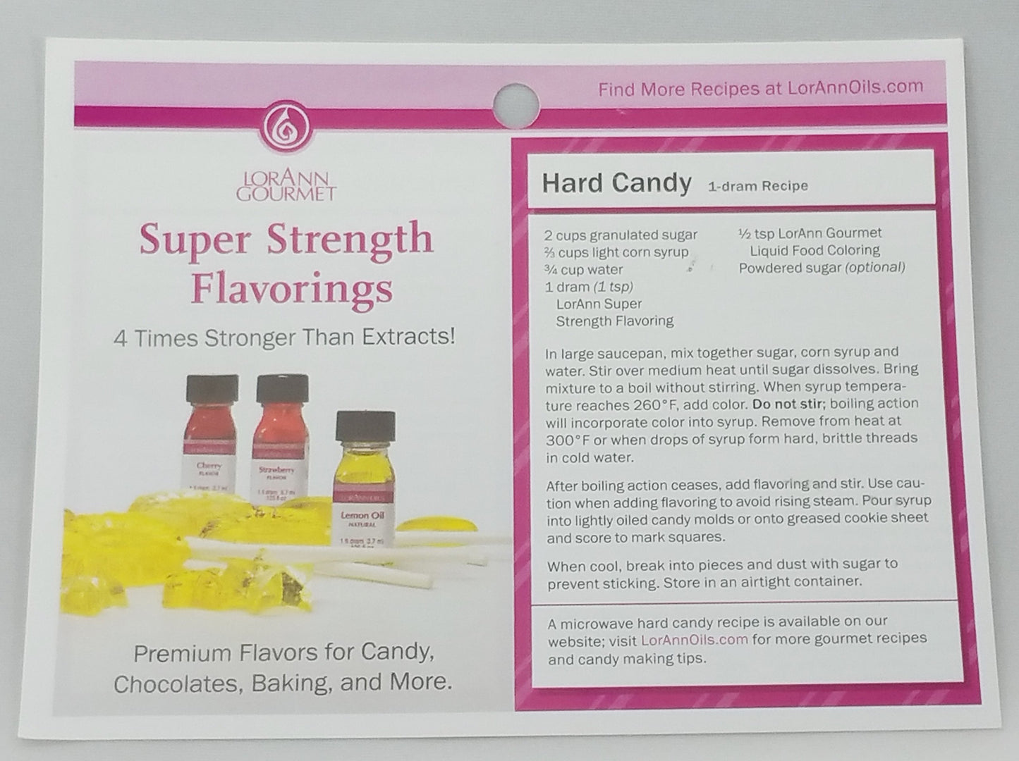 LorAnn Wintergreen SS Flavor, 1 dram bottle (.0125 fl oz - 3.7ml - 1 teaspoon) - 3 Pack includes a recipe