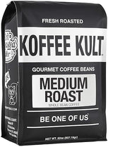 Koffee Kult Koffee Kult Medium Roast Smooth and Flavorful Medium Roast Coffee Beans- Perfect for a Relaxing Cup Anytime (Medium Roast, 32oz)