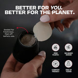 Danger Coffee by Dave Asprey, Remineralized, Mold Free & Lab Tested Compostable Pods | Medium Roast 12 Pods