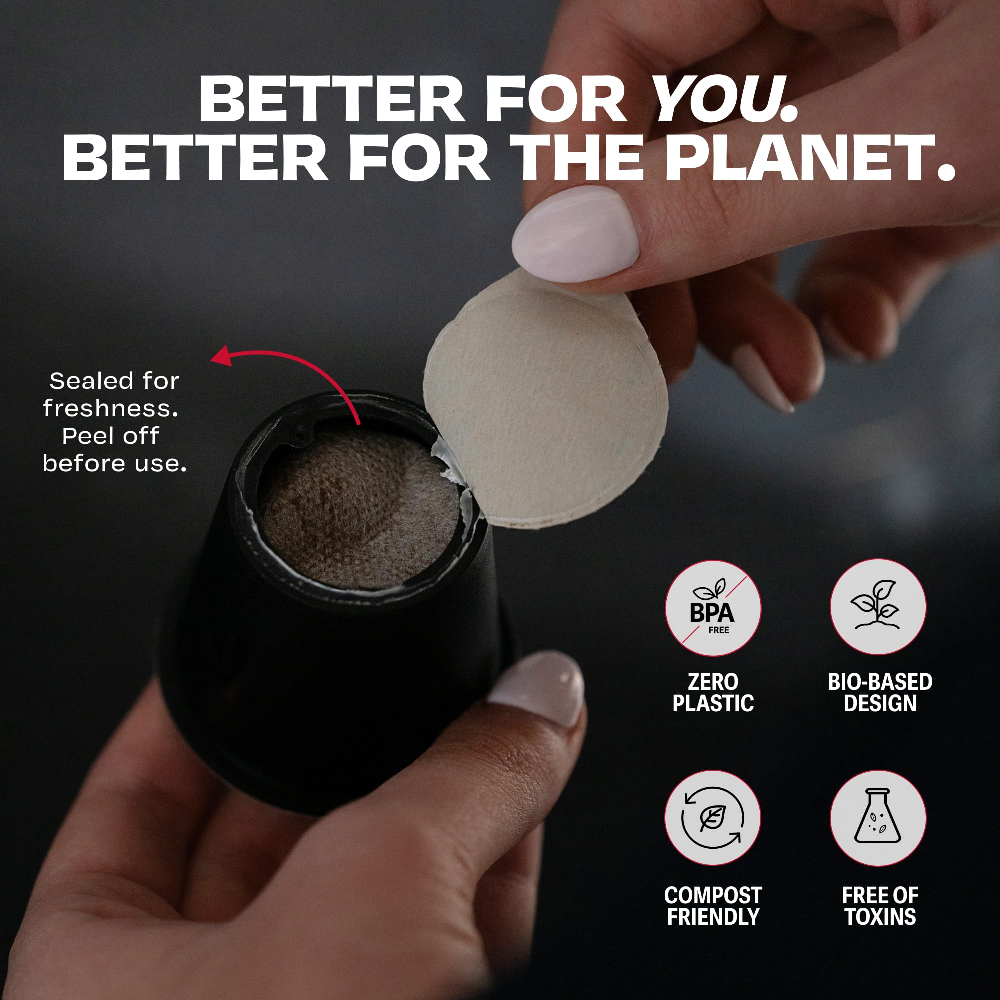 Danger Coffee by Dave Asprey, Remineralized, Mold Free & Lab Tested Compostable Pods | Medium Roast 12 Pods