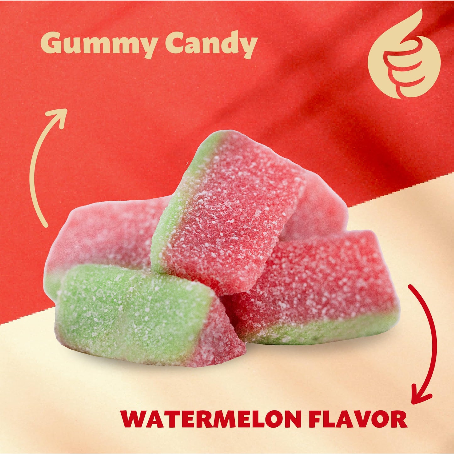 Watermelon Wedges | 2-Pound Pack | Gummy Candy, Sour and Sweet