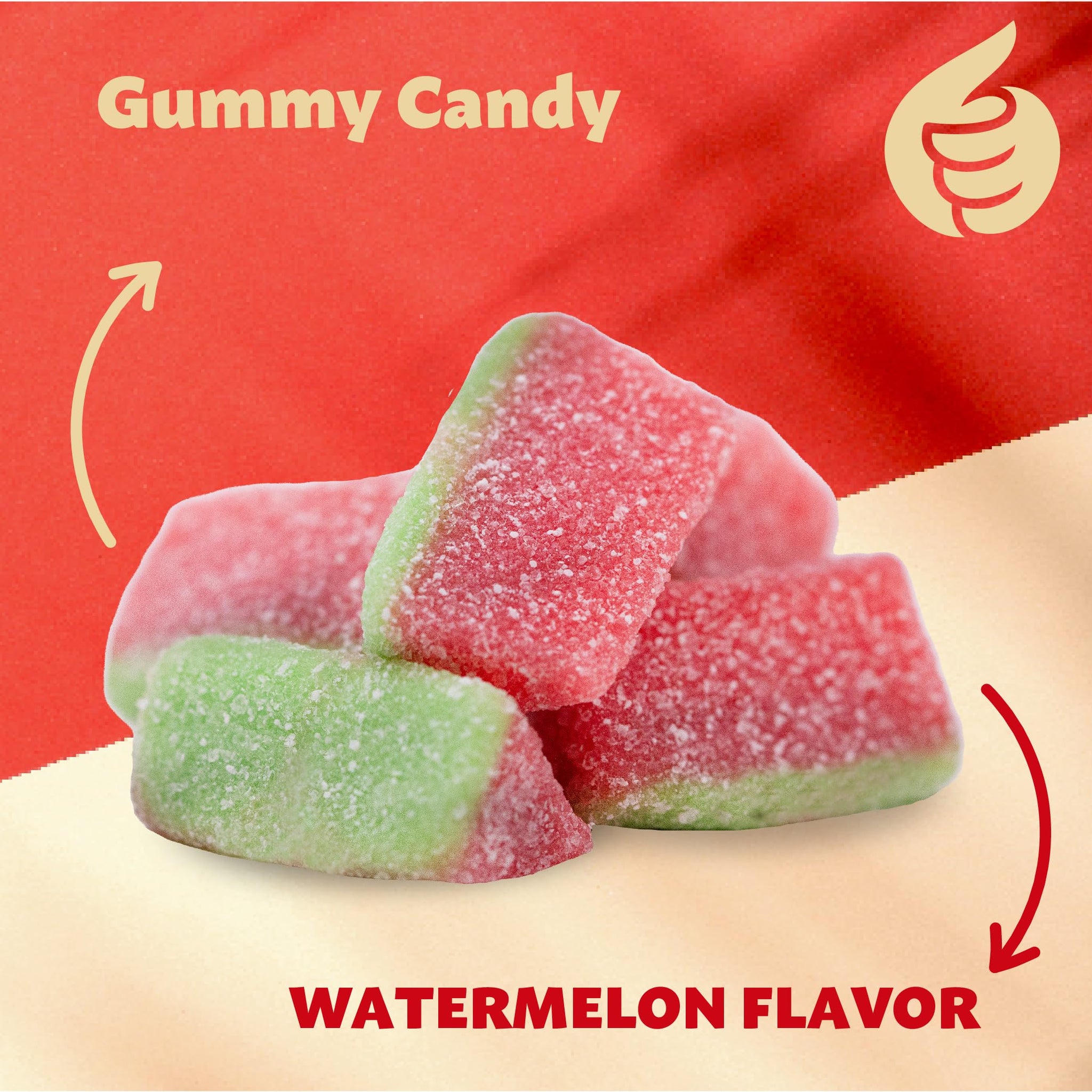 Watermelon Wedges | 2-Pound Pack | Gummy Candy, Sour and Sweet
