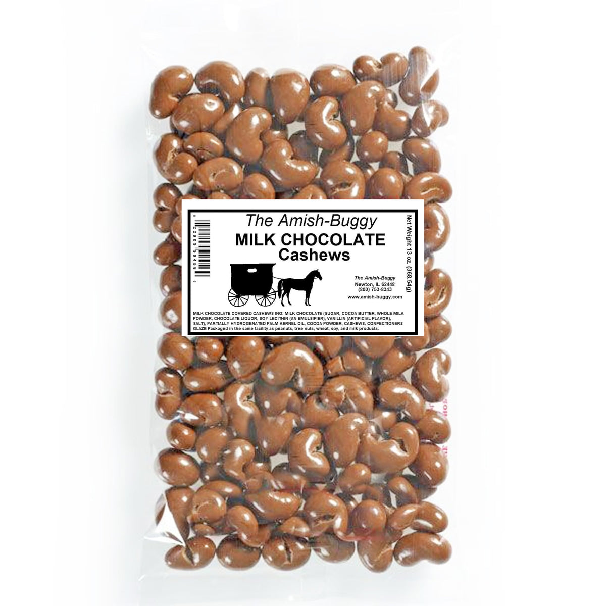 Arndts Fudgery Premium Milk Chocolate Covered Cashews (1-13 oz. Bag)