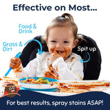 Miss Mouth's Messy Eater Stain Treater Wipes - 10 Pack Stain Remover Wipes- Newborn & Baby Essentials - No Dry Cleaning Food, Grease, Coffee Off