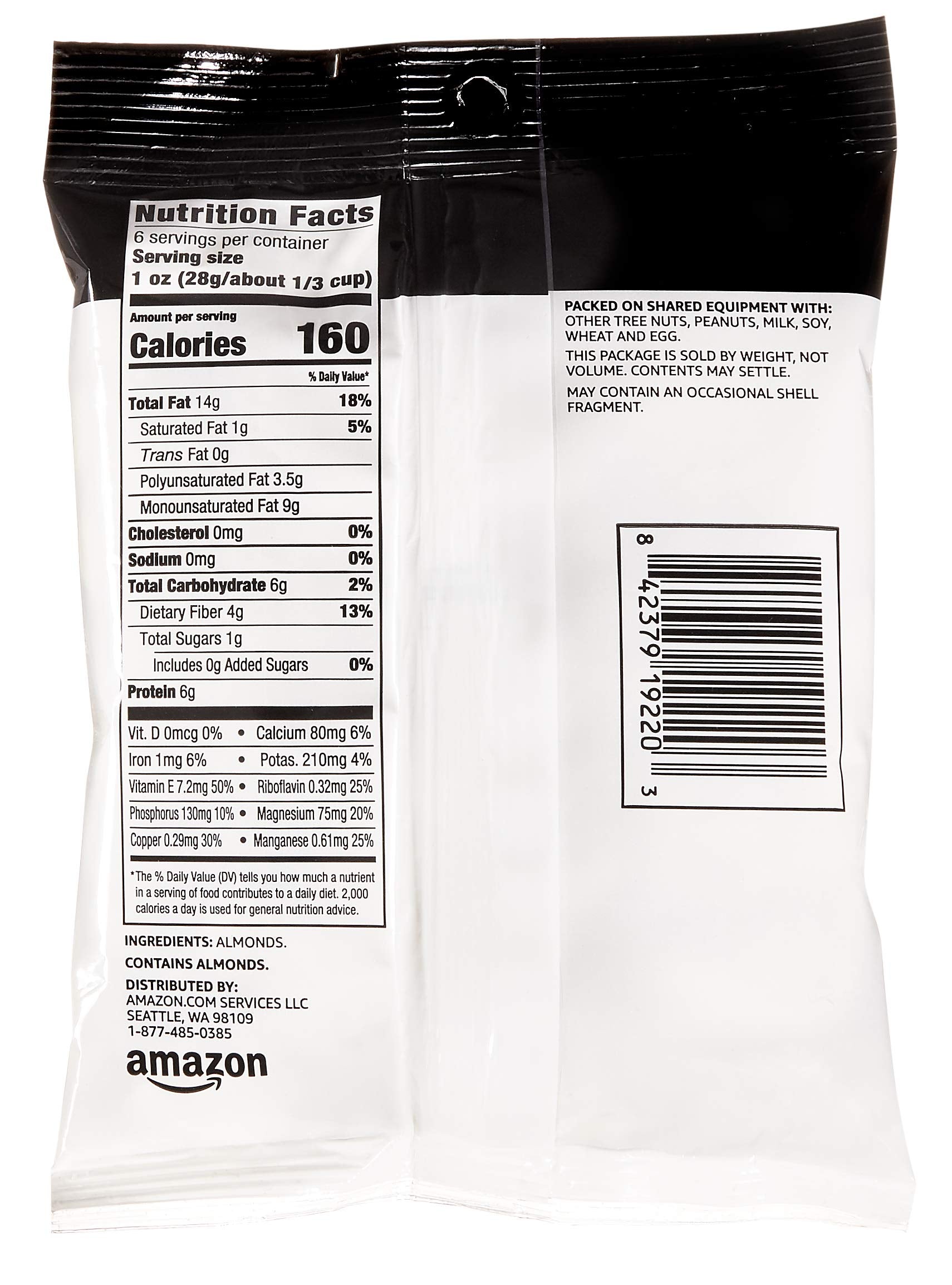 Amazon Brand - Happy Belly Sliced Almond, 6 ounce (Pack of 1)