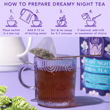 Dreamy Night Sleep Tea (1.65 oz, Pack of 18 Tea Bags) - Sleepytime Calming Caffeine Free Tea Herbal Blend with Valerian Root, Chamomile, Lemon Balm
