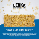 Lenka Bars - Peanut Butter & Sea Salt Snack Bars, Gluten Free, High Fiber, Kosher, Wholesome, No Artificial Flavors, Individually Wrapped - 12 Pack