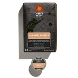 Copper Moon Single Serve Coffee Pods for Keurig K-Cup Brewers, Medium Roast, Caramel Vanilla Blend, 12 Count