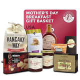 Gift Basket Village - Mothers Day Breakfast Gift Basket - Gourmet Mom Gift Set with Pancake Mix, Jam, Syrup, Snacks - Unique Birthday, Holiday, or Spa