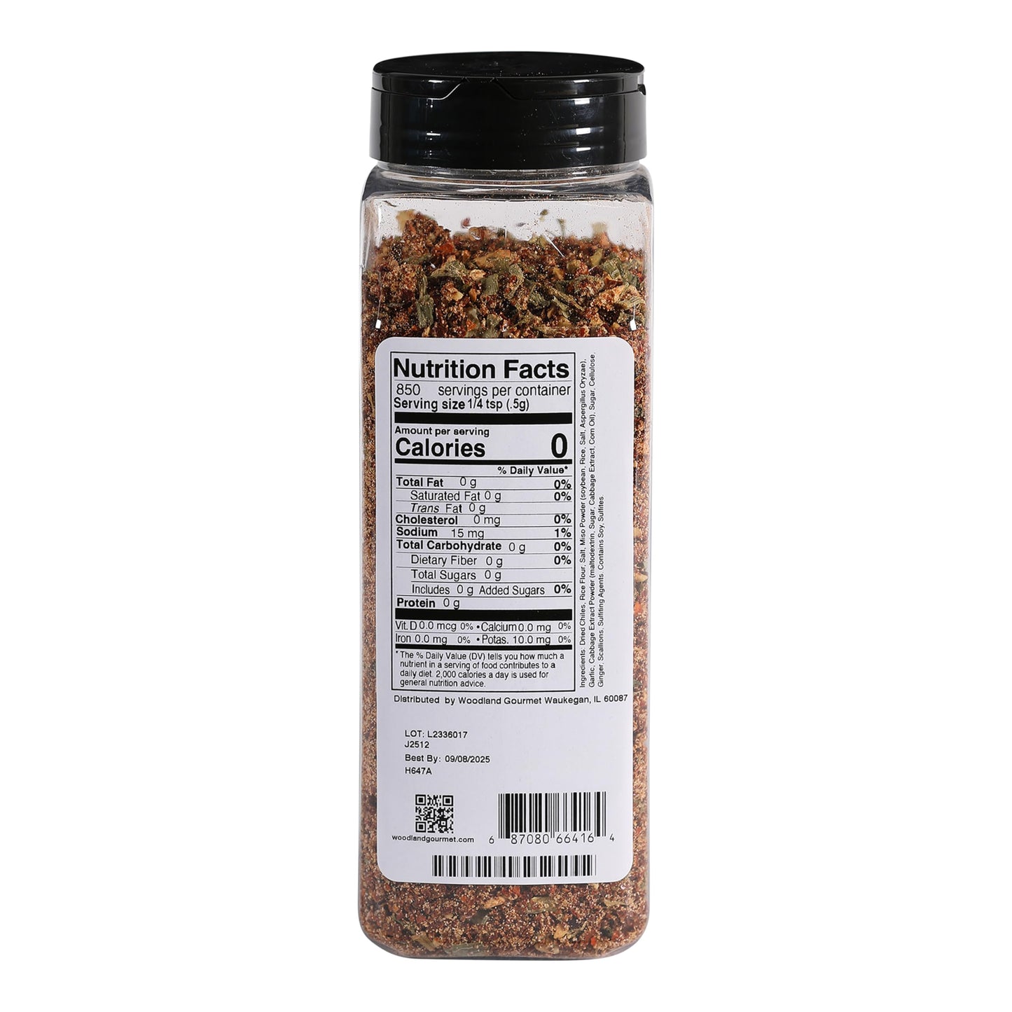 Kimchi Seasoning, 15 oz - Korean Kimchi Spice Mix with Gochugaru, Garlic & Rice Flour - Homemade Fermented Cabbage & Korean Chili Blend, by Woodland