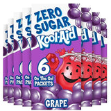 Kool-Aid Sugar-Free Grape On-The-Go Powdered Drink Mix 6 Count (Pack of 1)