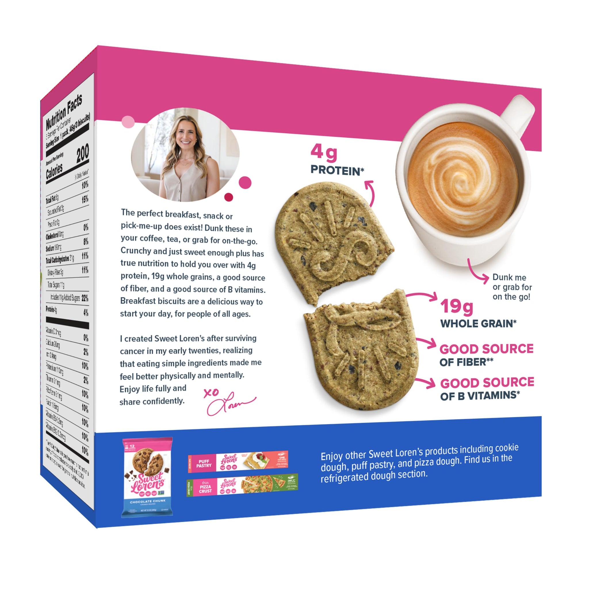 Sweet Loren's Gluten Free & Vegan Blueberry Breakfast Biscuits