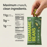 Rel Snacks Dill Pickle Roasted Edamame Beans - High Protein, Low Carb Snack (11g Protein) - Keto, Vegan, Non-GMO - Made with Avocado Oil - 10 Pack