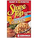 Stove Top Lower Sodium Chicken Stuffing Mix, Instant Side Dish for Chicken and Holiday Meals, Savory Seasoned Bread Stuffing, Ready in 5 Minutes, 6