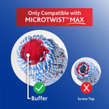O-Cedar MicroTwist MAX Microfiber Twist Mop with 1 Extra Refill | Features Hands-Free Wringing | Extra Large 18-Inch Mop Head | Safe on All Floor