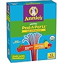 Annie's Organic Fruit Peel-A-Parts Fruit Flavored Snacks, Strawberry and Fruit Punch, Gluten Free, Vegan, Variety Pack, 12 Count, 6.7 oz