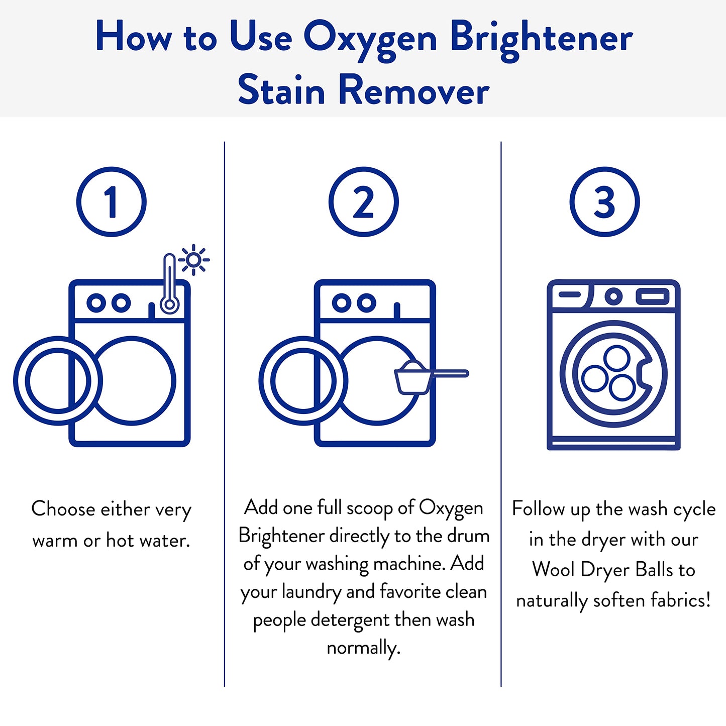 The Clean People Oxygen Brightener Stain Remover | Bleach Alternative, Simple Ingredients, Brightens Dull Whites AND Colors | 79 oz 2 Pack