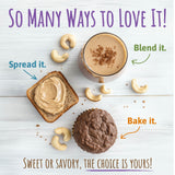 Sunshine Nut Company Gourmet Natural Cashew Butter, Sugar & Spice, 1 Pack, Vegan Spread with Hand-Roasted Mozambique Cashews, No Added Sugar, 13.6 oz