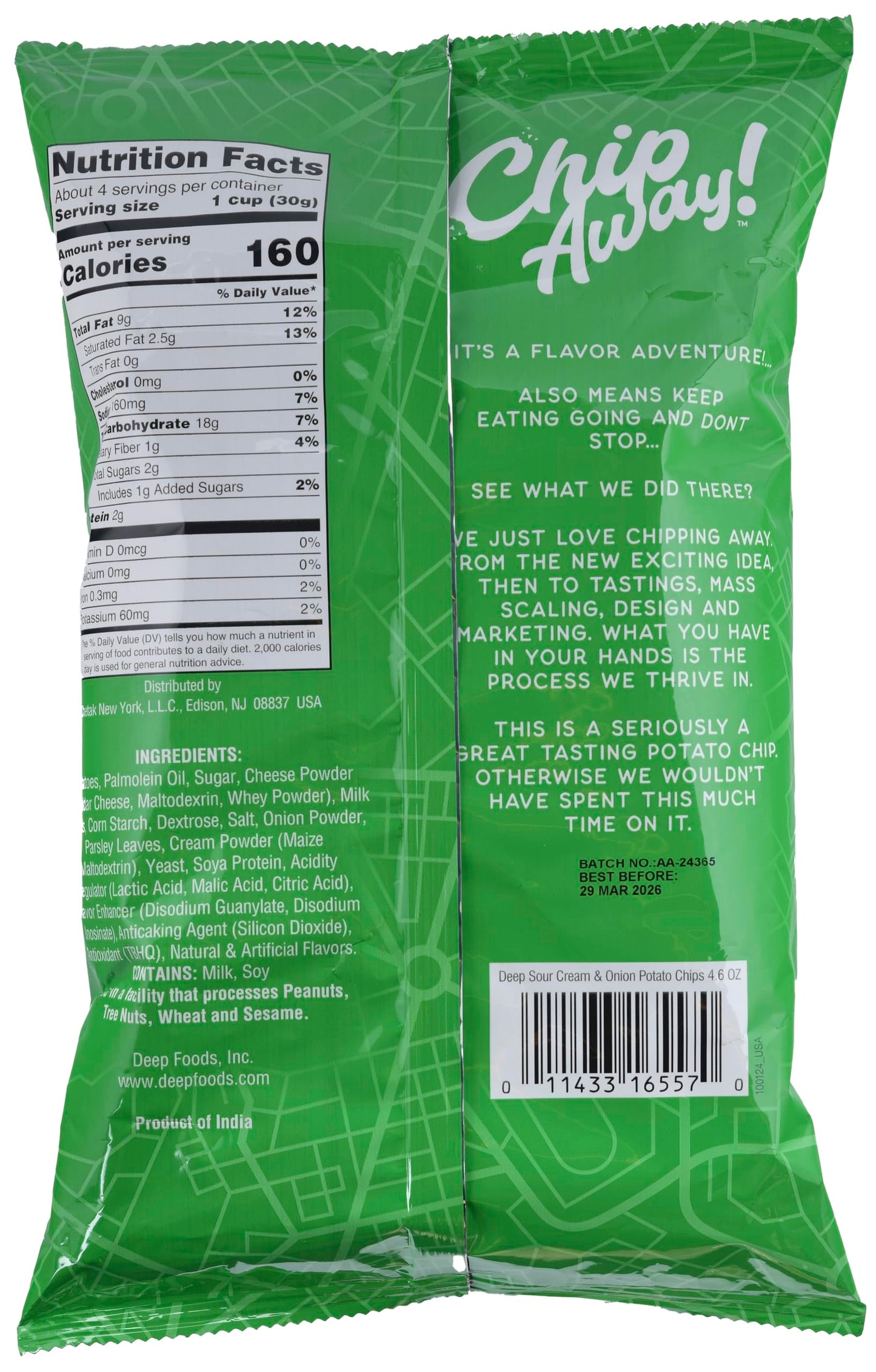 Chip Away Sour Cream Onion (4.6oz)