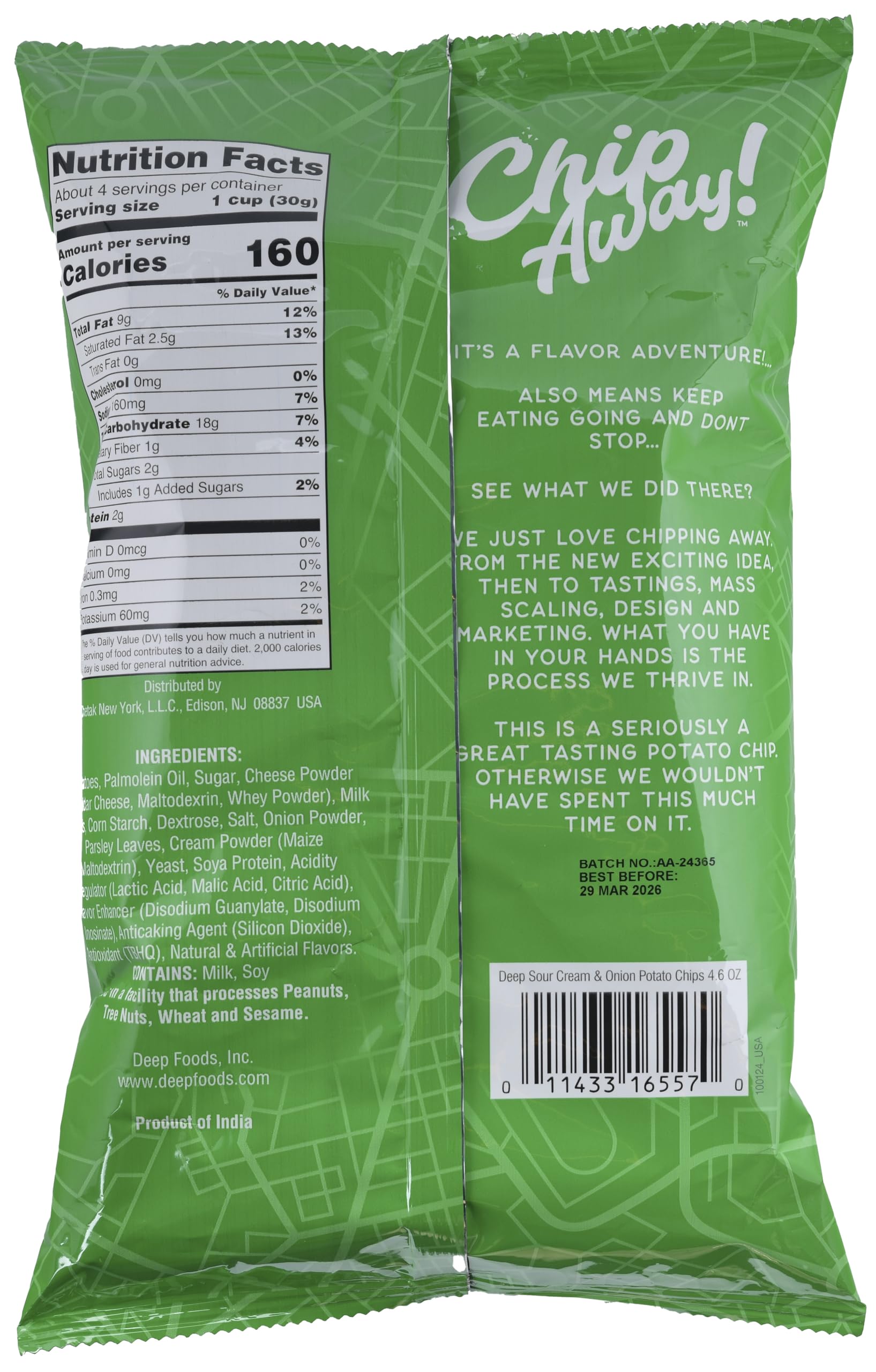 Chip Away Sour Cream Onion (4.6oz)
